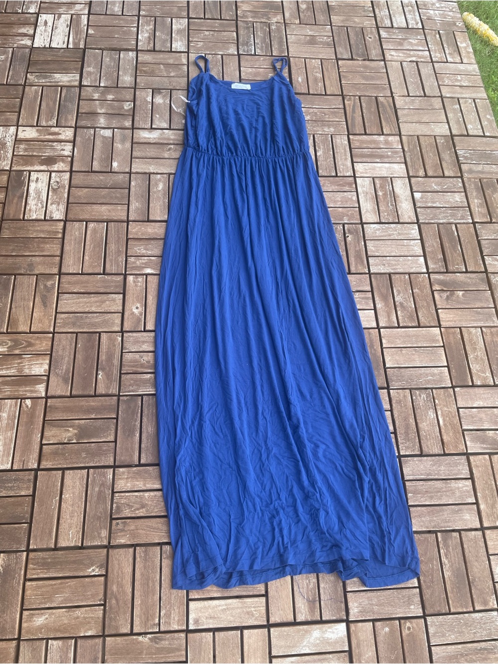 All in Favor Royal Blue Maxi Dress with Spaghetti Straps